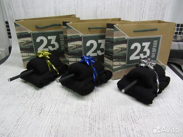 Танк из носков. Подарок на 23 февраля