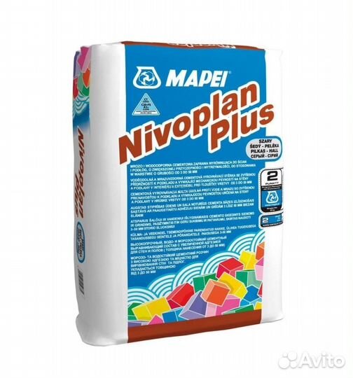 Штукатурка цементная Mapei Nivoplan Plus серая 25