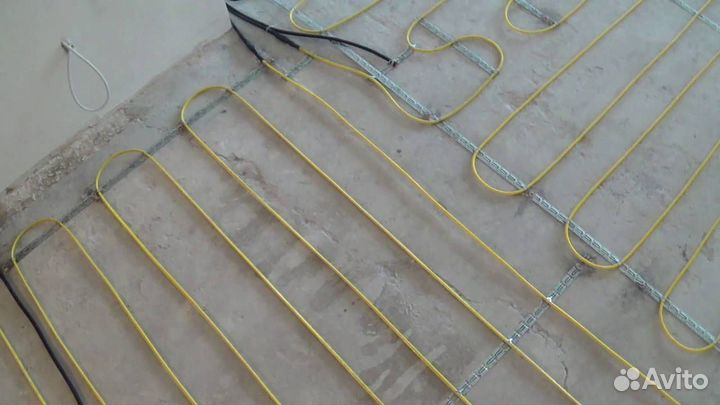 Теплый пол в баню