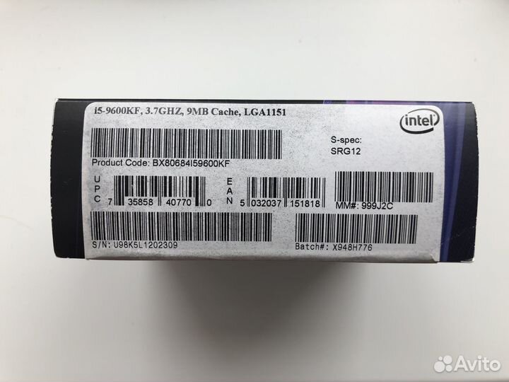 Процессор Intel Core i5-9600KF BOX