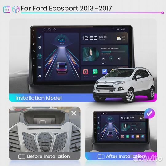 Ford EcoSport android магнитола teyes