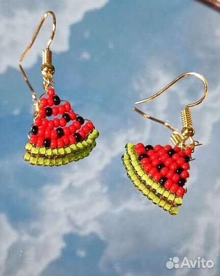 Серьги из бисера