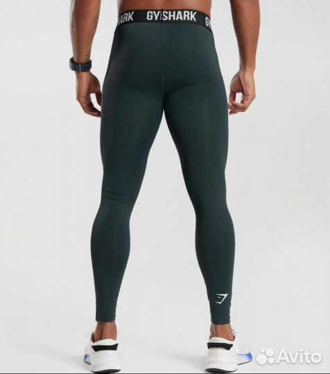 Мужские спортивные леггинсы тайтсы Gymshark М, L