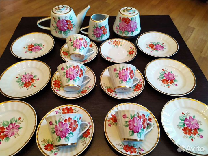 Десертные тарелки, фарфор Вербилки