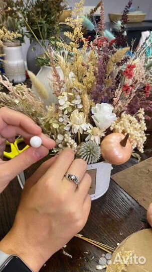 Мастер-класс по созданию композиций из сухоцветов