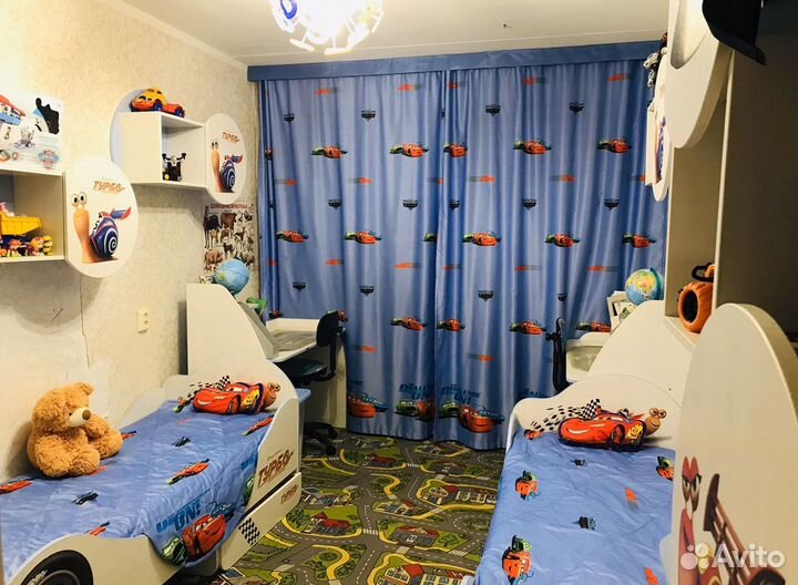 Комплект в детскуюТачки» : шторы,тюль,2покрывала