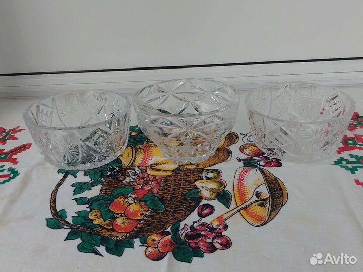 Конфетницы хрустальные СССР