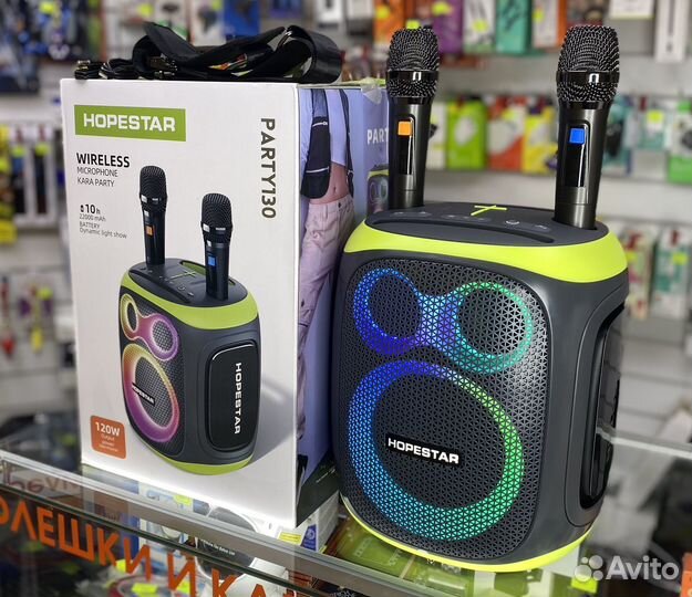Колонка Hopestar Party 130 120Вт 2 микрофона