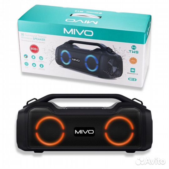M15 Mivo Портативная Bluetooth колонка BT 5.0/IPX6