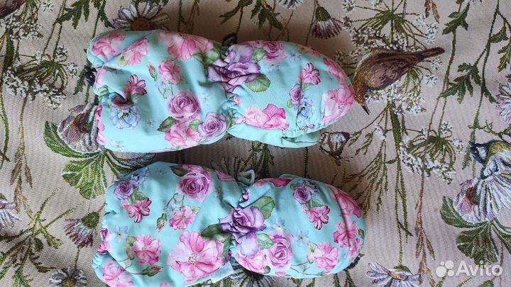 Варежки непромокаемые на девочку 3 г