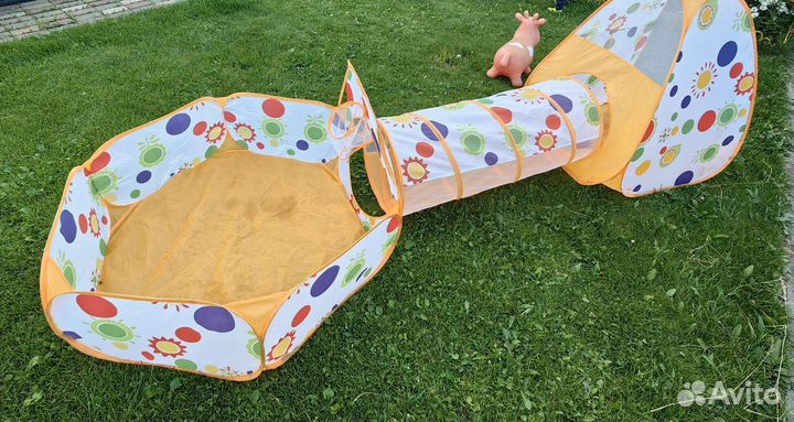 Детский игровой домик палатка 3 в 1