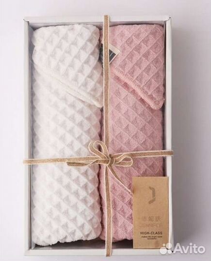 Подарочная упаковка 2 полотенца 30*70см микрофибра