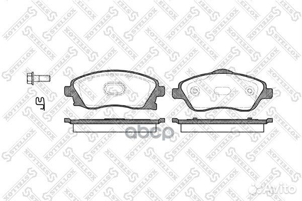 785 012BSX 774 12 колодки дисковые п. Opel Cor