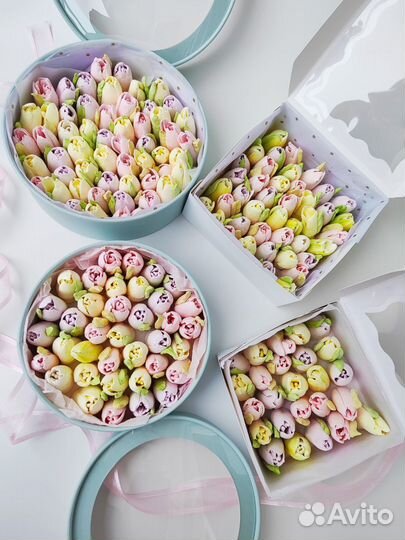 Зефир/сладкий подарок/тюльпаны из зефира