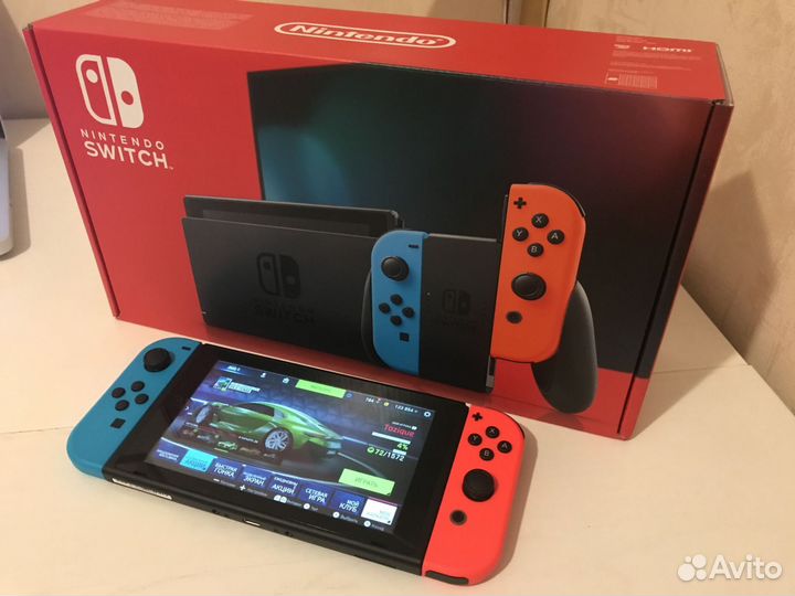Nintendo switch rev 1 с играми