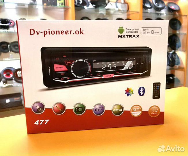 Автомагнитола Pioneer.ok 477 с Bluetooth