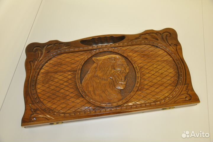 Нарды резные с ручкой 