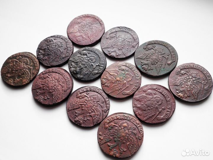Монеты 5 копеек 1764 - 1793 гг. Екатерина II