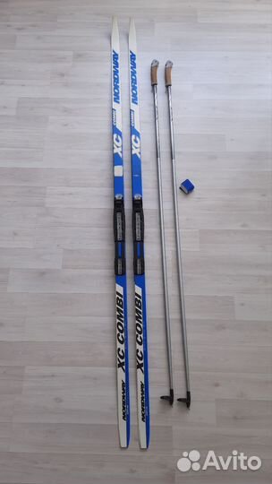 Лыжи беговые и палки