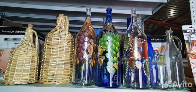 Бутылка графин стеклянная