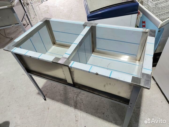 Мойка двухсекционная из нержавейки 110/60