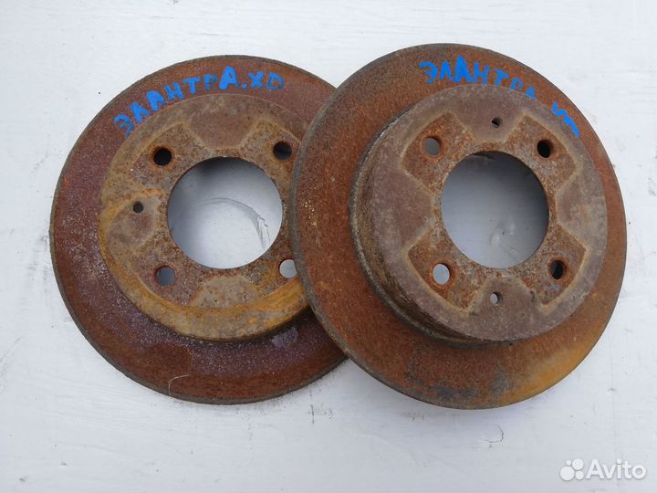 Диски тормозные задние Hyundai Elantra XD J3