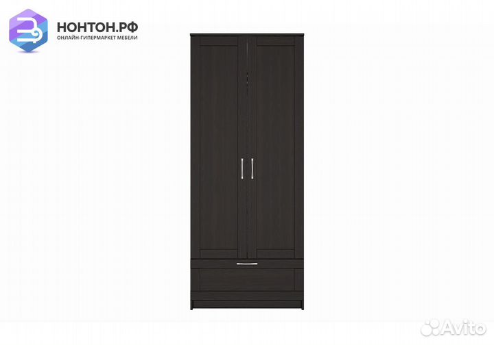 Шкаф двухдверный Сириус с 1 ящиком дуб венге