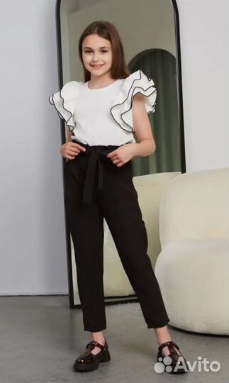 Блузка школьная белая 134-140 р