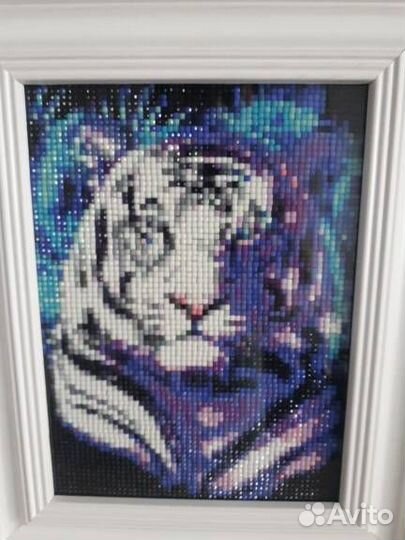 Алмазная мозаика - Тигры (тигренок)