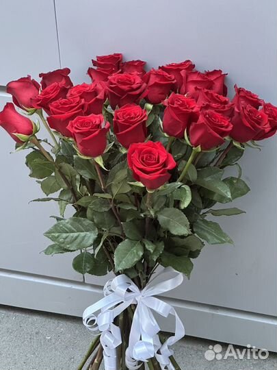 25 роз, Доставка цветов букет из роз