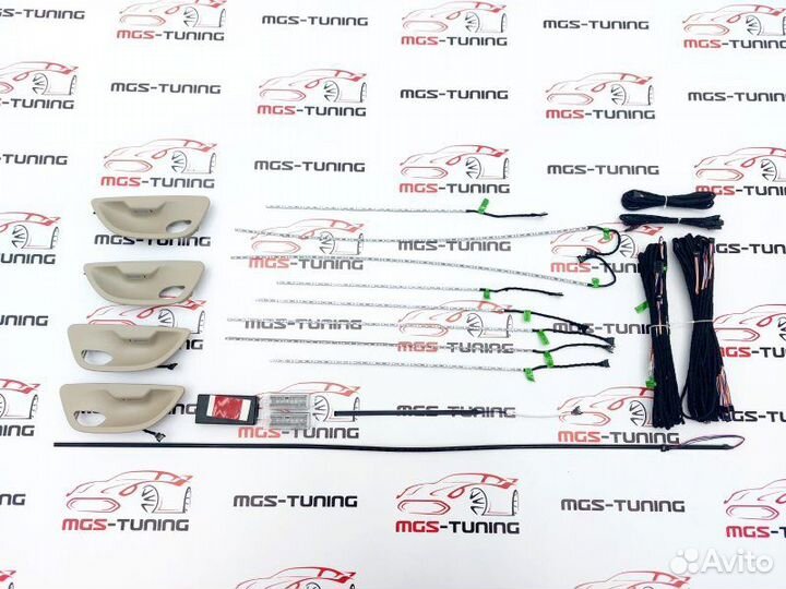 Подсветка салона Ambient устричная BMW 5 F10 ф10