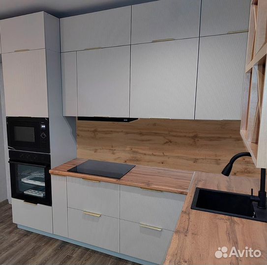 Кухня угловая высокая: цена за всю