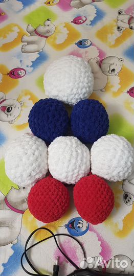 Снежный шар из пряжи Ализе Пуффи