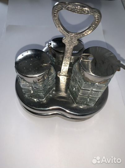 Набор для специй СССР стекло метал