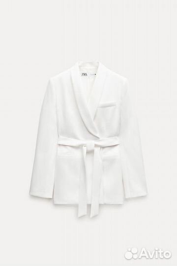 Zara оригинал пиджак белый праздничный S