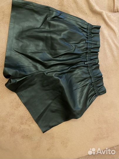 Шорты женские кожаные