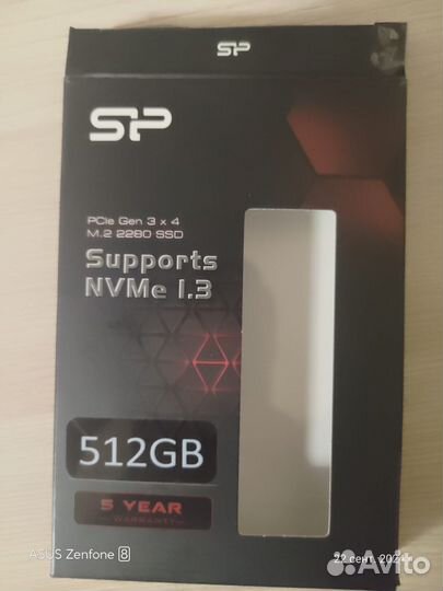 NVMe m2 SSD 512 Gb Silicon power (P34A80) 2280