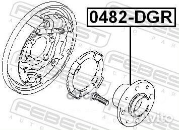 Ступица задняя 0482-DGR Febest