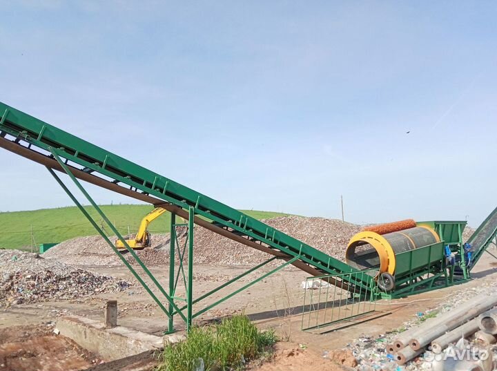Сортировочный комплекс на базе барабанного грохота