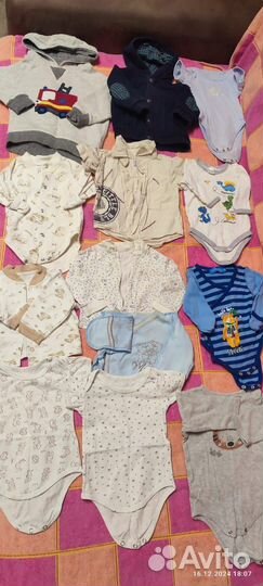 Много вещей на мальчика до года и старше