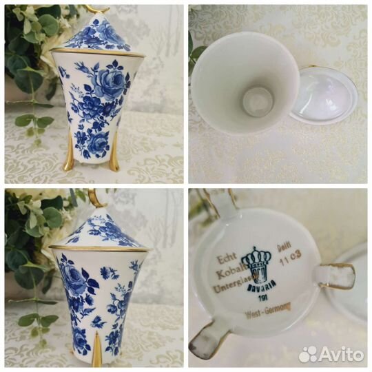 Ваза фарфор/ ваза двойное стекло Германия