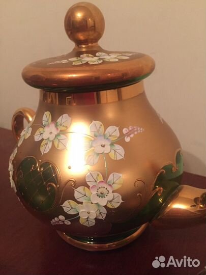 Сервиз чайный. Фужеры. Чехия. смальта