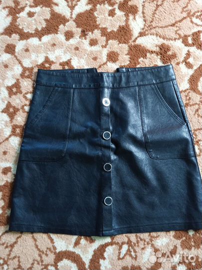 Кожаная юбка