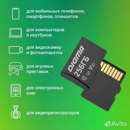 Карта памяти MicroSD 256gb