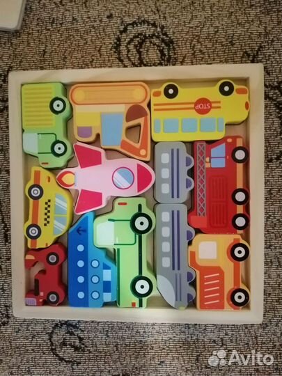 Деревянные игрушки пакетом