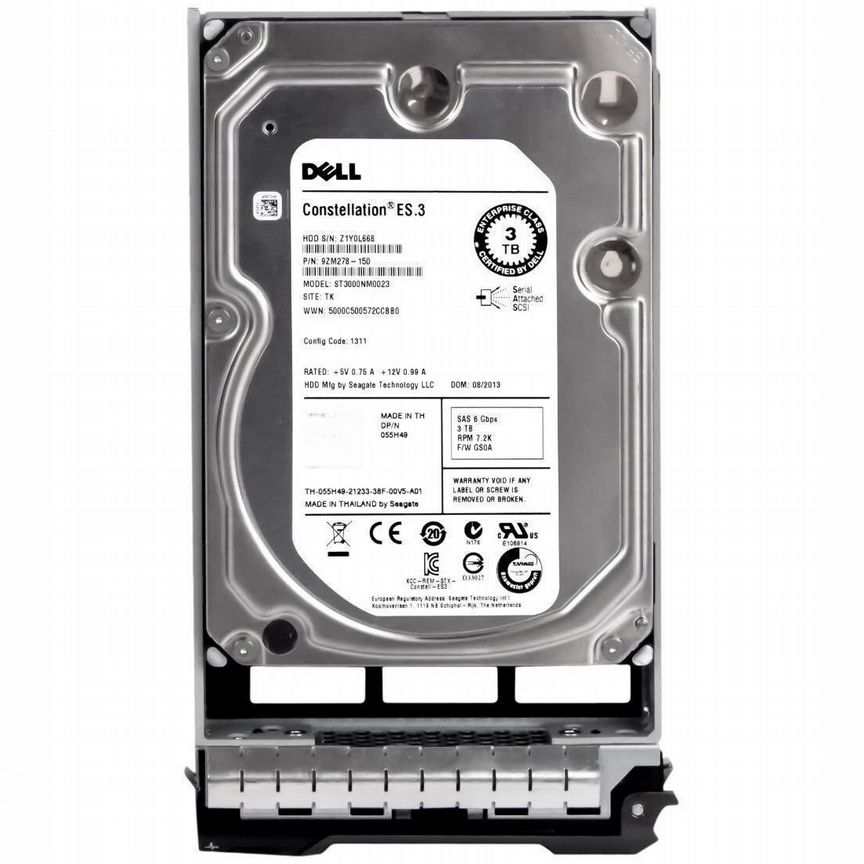 [55H49] Жесткий Диск Dell 3tb 7200 Sas 3,5" Hdd 55h49