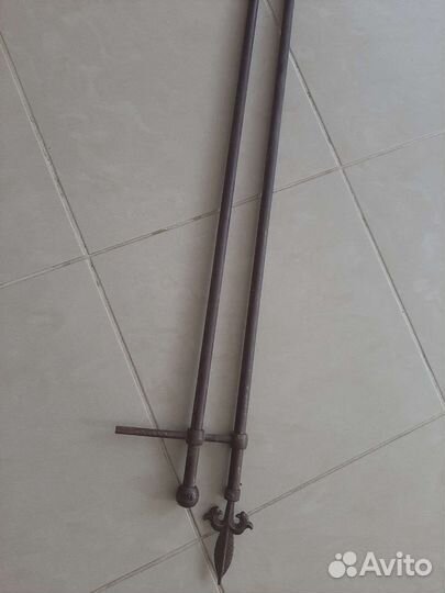 Карниз для штор металлический 2х рядный