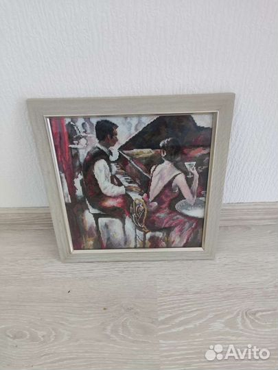 Картина вышитая крестиком ручная работа