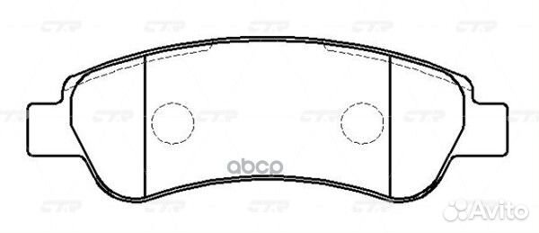 GK0907 колодки дисковые задние Citroen Jumper