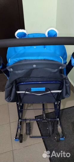 Детские санки коляска с колесами